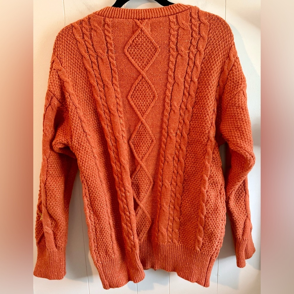 TAYLOR SWIFT The Life of a Showgirl Orange Cardigan, Size S - Picture 7 of 9